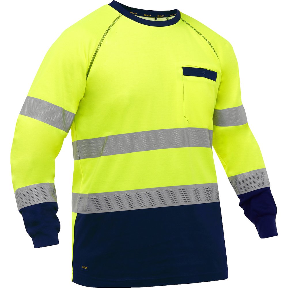 Bisley Workwear by PIP Type R CL3 L.sleeve Shirt W/NAVY Bottom