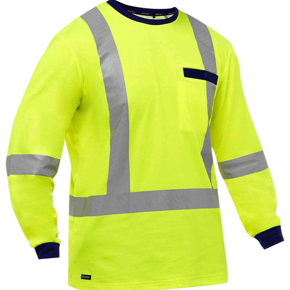 Bisley Workwear by PIP Type R CL3 And CSA Z96 CL2 X-back L.sleeve Shirt