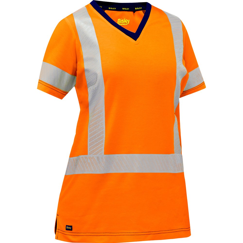 Bisley Workwear by PIP ANSI Type R Class 2 Women's Short Sleeve T-shirt