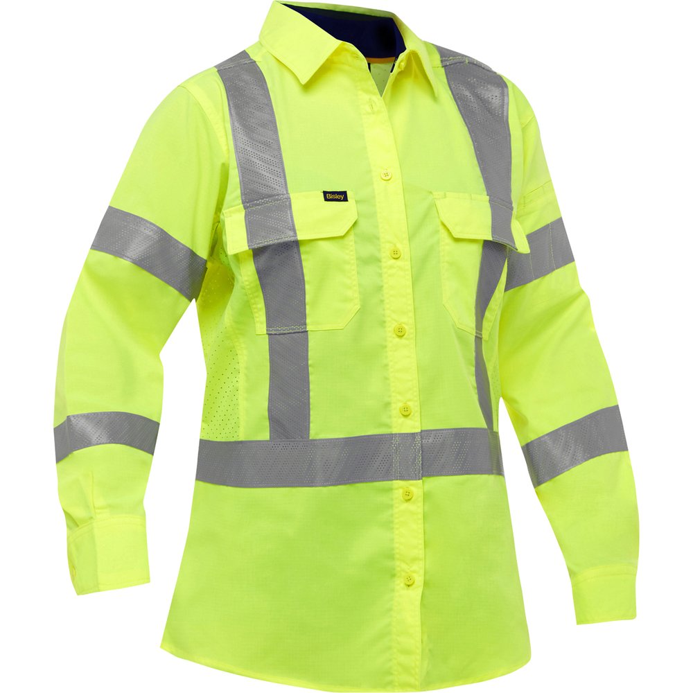 Bisley Workwear by PIP T R CL3 X-back Women L.sleeve Shirt W/AIRFLOW 3X