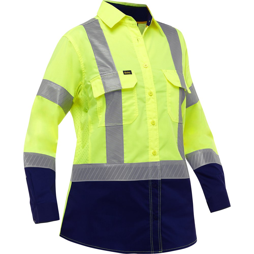 Bisley Workwear by PIP T R CL2 Women L.sleeve Shirt W/X-AIRFLOW Navy M