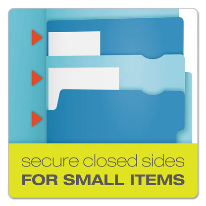 Divide It Up File Folder, 1/2-Cut Tabs: Assorted, Letter Size, 0.75" Expansion, Assorted Colors, 24/Pack