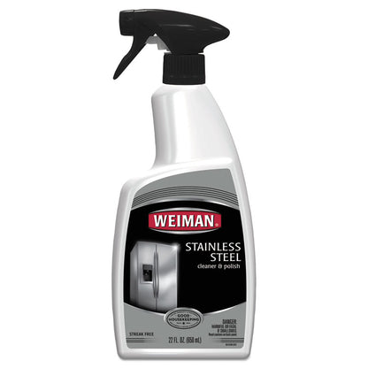 Stainless Steel Cleaner and Polish, 22 oz Spray Bottle, 6/Carton