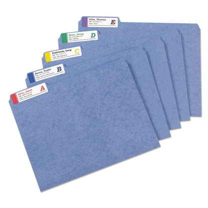 Extra-Large TrueBlock File Folder Labels with Sure Feed Technology, 0.94" x 3.44", White, 18/Sheet, 25 Sheets/Pack