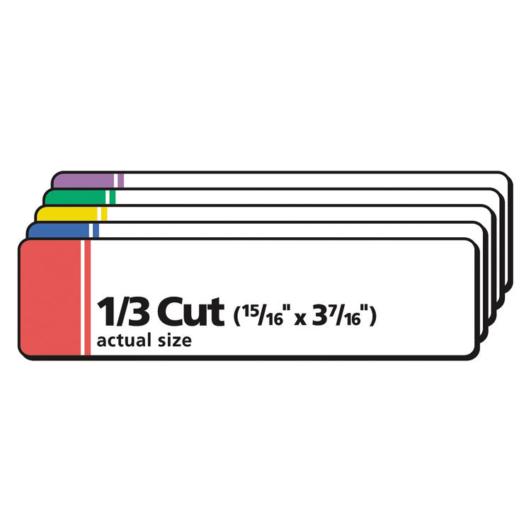 Extra-Large TrueBlock File Folder Labels with Sure Feed Technology, 0.94" x 3.44", White, 18/Sheet, 25 Sheets/Pack