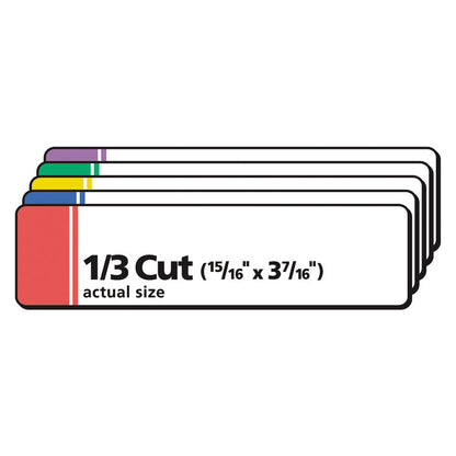 Extra-Large TrueBlock File Folder Labels with Sure Feed Technology, 0.94" x 3.44", White, 18/Sheet, 25 Sheets/Pack