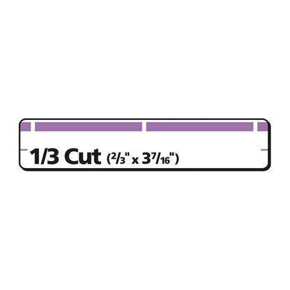 Permanent TrueBlock File Folder Labels with Sure Feed Technology, 0.66" x 3.44", White, 30/Sheet, 25 Sheets/Pack