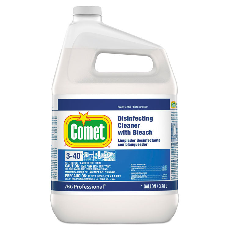 Disinfecting Cleaner with Bleach, Fresh Scent, 1 gal Bottle
