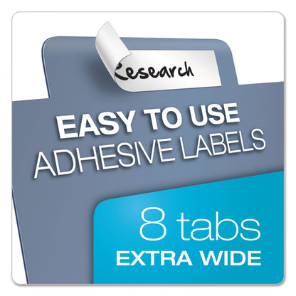 Tabloid-Size Poly Index Divider, 8-Tab, 11 x 17, Assorted, 1 Set