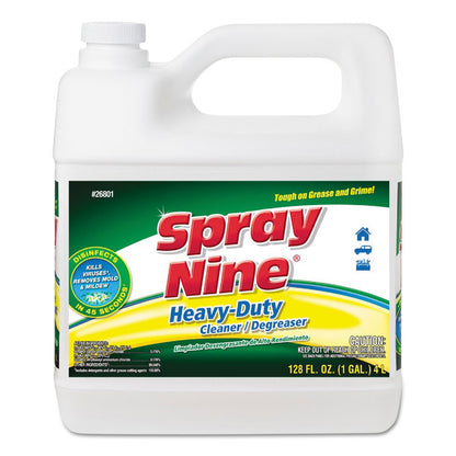 Heavy Duty Cleaner/Degreaser/Disinfectant, 1 gal Bottle, 4/Carton