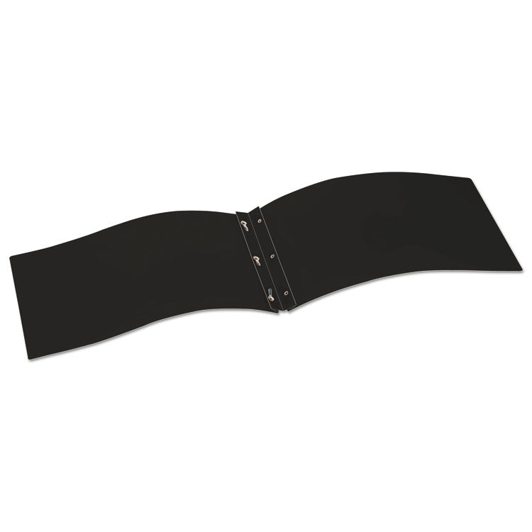 ReportPro Tabloid Portfolio, Prong Fastener, 0.19" Capacity, 11 x 17, Black/Black