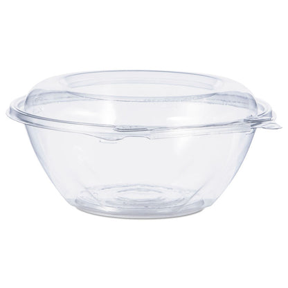 SafeSeal Tamper-Resistant, Tamper-Evident Bowls with Dome Lid, 24 oz, 7" Diameter x 3.1" h, Clear, Plastic, 150/Carton