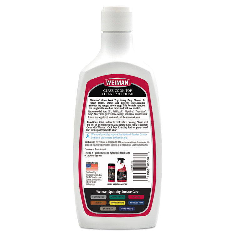 Glass Cook Top Cleaner and Polish, 20 oz Squeeze Bottle