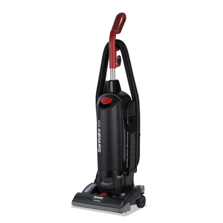 FORCE QuietClean Upright Vacuum SC5713D, 13" Cleaning Path, Black
