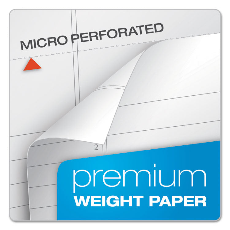 Gold Fibre Wirebound Project Notes Pad, Green Cover, Project-Management Format, (70) White 8.5 x 11 Sheets
