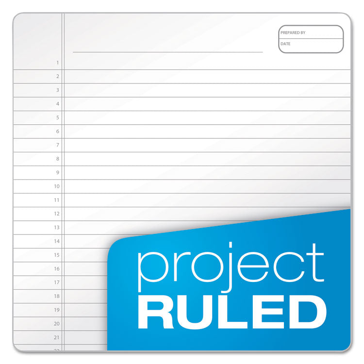 Gold Fibre Wirebound Project Notes Pad, Green Cover, Project-Management Format, (70) White 8.5 x 11 Sheets