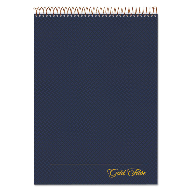 Gold Fibre Wirebound Project Notes Pad, Navy Cover, Project-Management Format, (70) White 8.5 x 11 Sheets