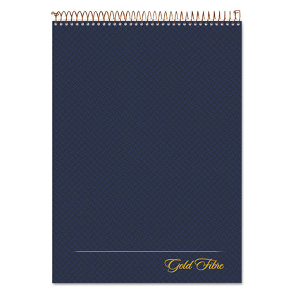 Gold Fibre Wirebound Project Notes Pad, Navy Cover, Project-Management Format, (70) White 8.5 x 11 Sheets