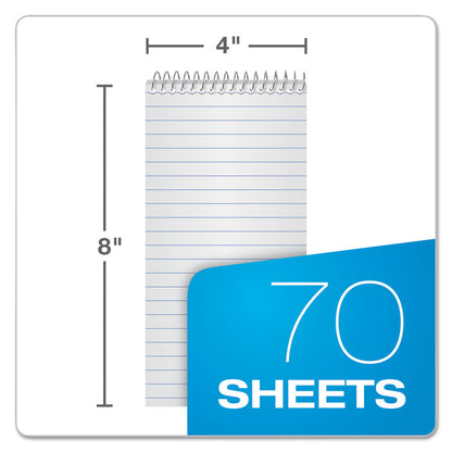 Earthwise by Ampad Recycled Reporter's Notepad, White Cover, Gregg Rule, (70) White 4 x 8 Sheets