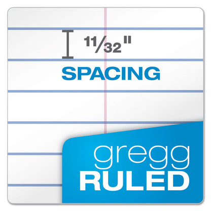 Earthwise by Ampad Recycled Reporter's Notepad, White Cover, Gregg Rule, (70) White 4 x 8 Sheets