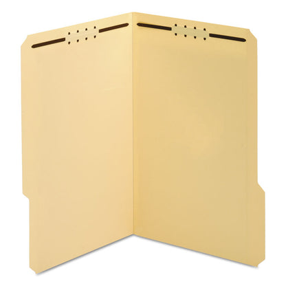Top Tab Fastener Folder, 1/3-Cut Tab: Assorted, Expands 0.75", 2 Fasteners, Legal Size, Manila, 50/Box