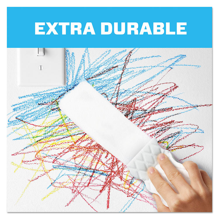 Magic Eraser Extra Durable, 4.6 x 2.4, 0.7" Thick, White, 4/Box