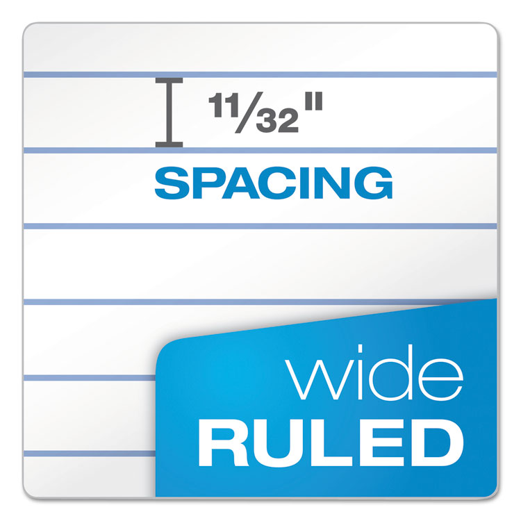 Composition Book, Wide/Legal Rule, Randomly Assorted Cover Color, (100) 9.75 x 7.5 Sheets