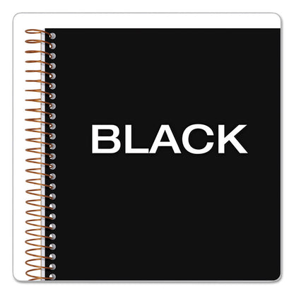 JEN Action Planner, 1-Subject, Narrow Rule, Black Cover, (100) 8.5 x 6.75 Sheets