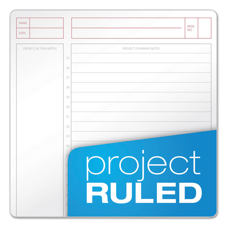 JEN Action Planner, 1-Subject, Narrow Rule, Black Cover, (100) 8.5 x 6.75 Sheets