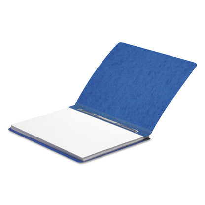 PRESSTEX Report Cover with Tyvek Reinforced Hinge, Side Bound, Two-Piece Prong Fastener, 3" Capacity, 8.5 x 11, Dark Blue