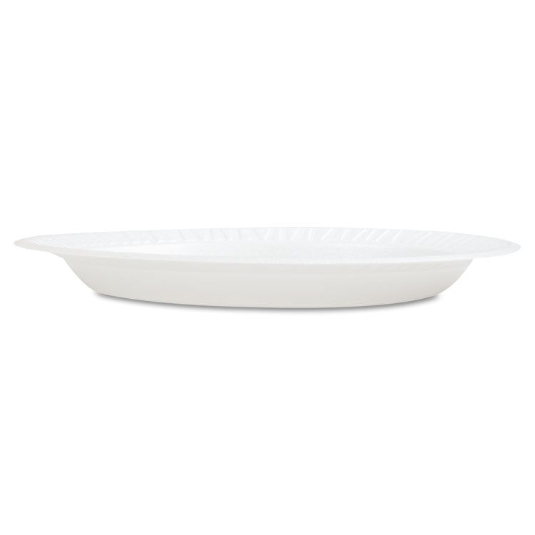 Concorde Foam Plate, 9" dia, White, 125/Pack, 4 Packs/Carton