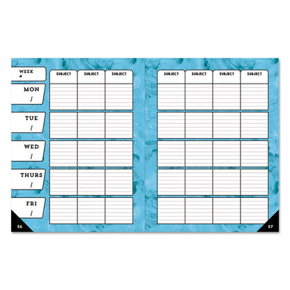 Teachers Planner, Weekly/Monthly, 7 Classes, Balloon Artwork, Multicolor Cover, 10.88 x 8.38 Sheets, 12-Month (July to June)