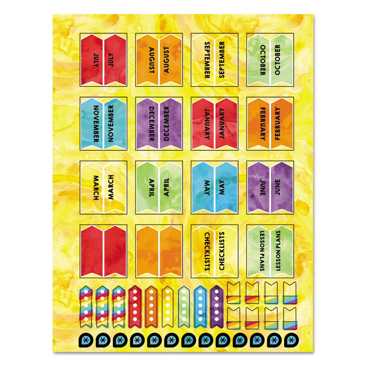 Teachers Planner, Weekly/Monthly, 7 Classes, Balloon Artwork, Multicolor Cover, 10.88 x 8.38 Sheets, 12-Month (July to June)