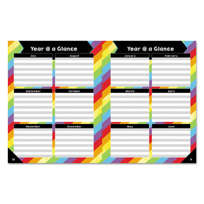 Teachers Planner, Weekly/Monthly, 7 Classes, Balloon Artwork, Multicolor Cover, 10.88 x 8.38 Sheets, 12-Month (July to June)