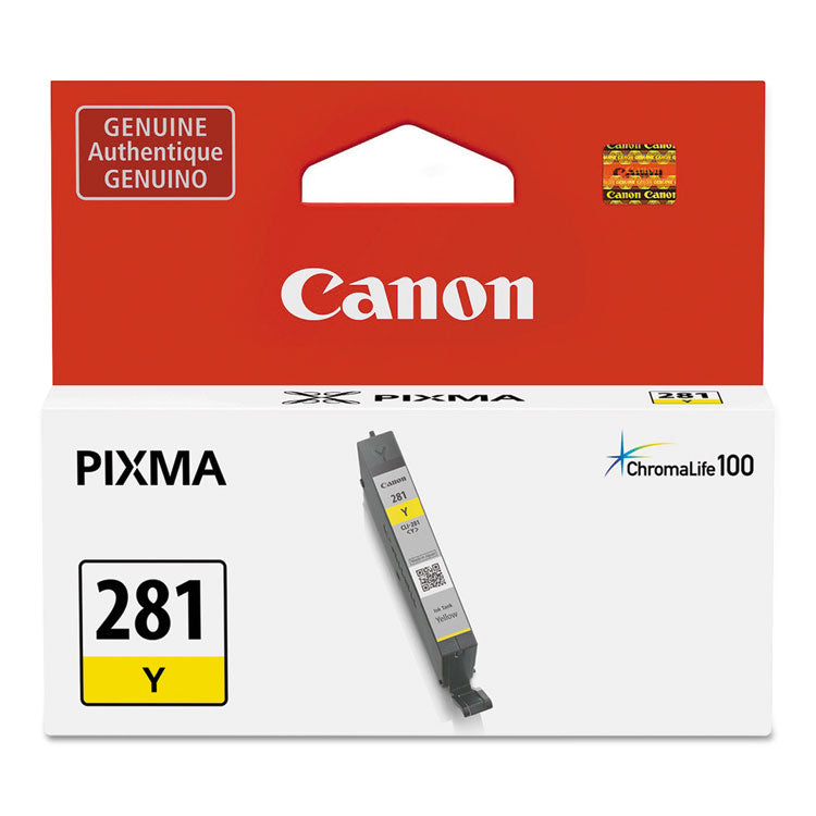 2090C001 (CLI-281) ChromaLife100+ Ink, 259 Page-Yield, Yellow