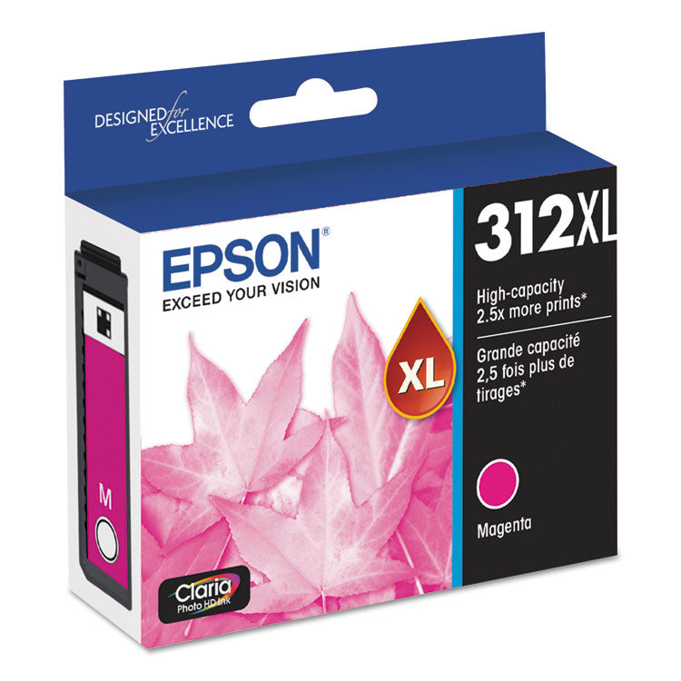 T312XL320-S (312XL) Claria High-Yield Ink, 830 Page-Yield, Magenta