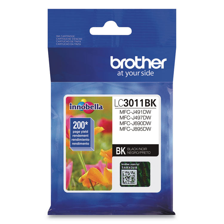 LC3011BK Ink, 200 Page-Yield, Black