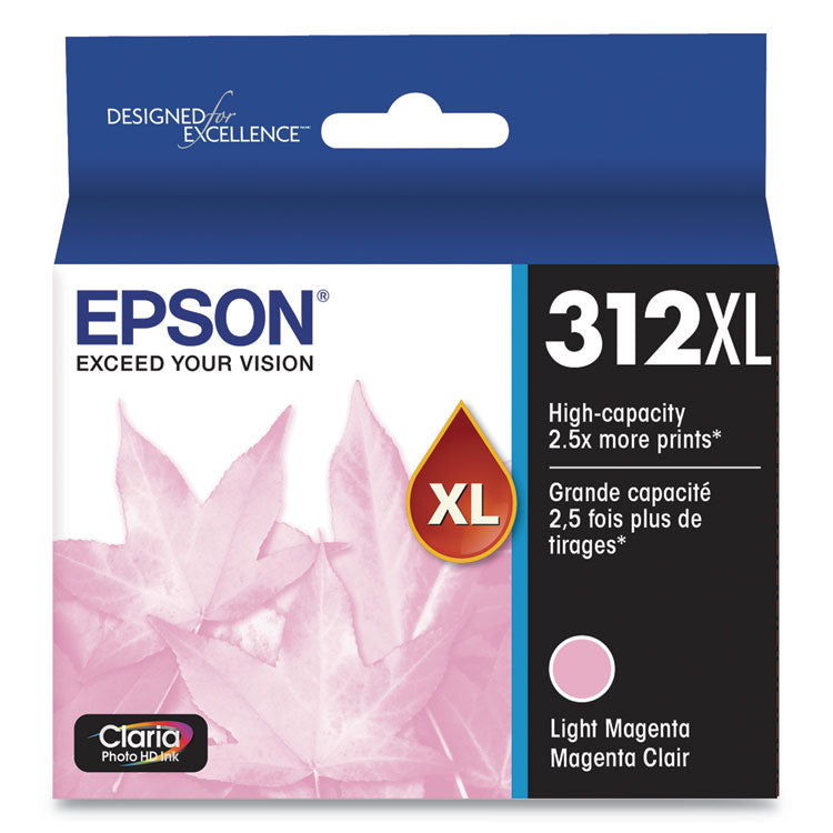 T312XL620-S (312XL) Claria High-Yield Ink, 830 Page-Yield, Light Magenta