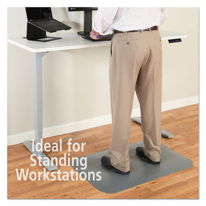 Pro Top Anti-Fatigue Mat, Rectangular, Gray Closed Cell Surface, 24" x 36"