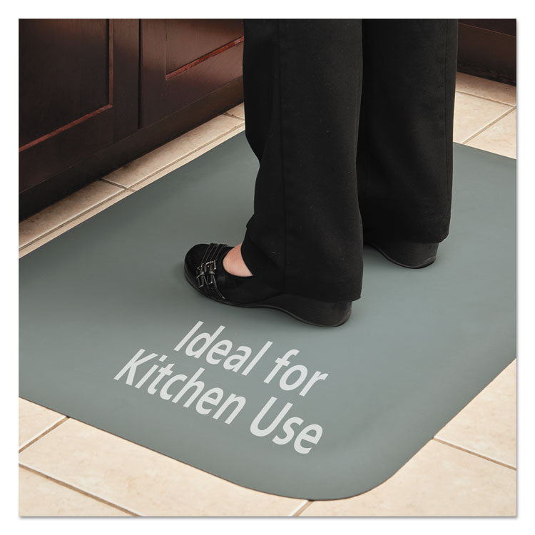 Pro Top Anti-Fatigue Mat, Rectangular, Gray Closed Cell Surface, 24" x 36"