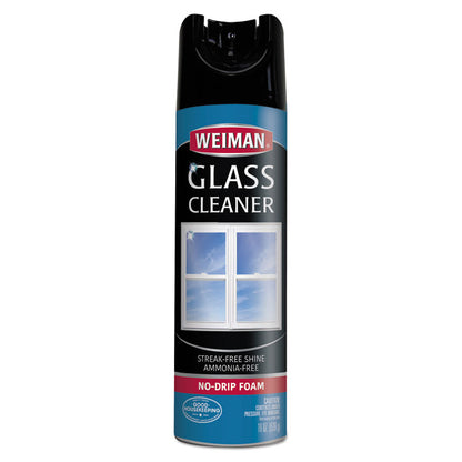 Foaming Glass Cleaner, 19 oz Aerosol Spray