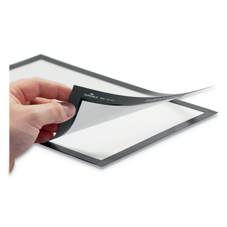 DURAFRAME Sign Holder, 8.5 x 11, Red Frame, 2/Pack