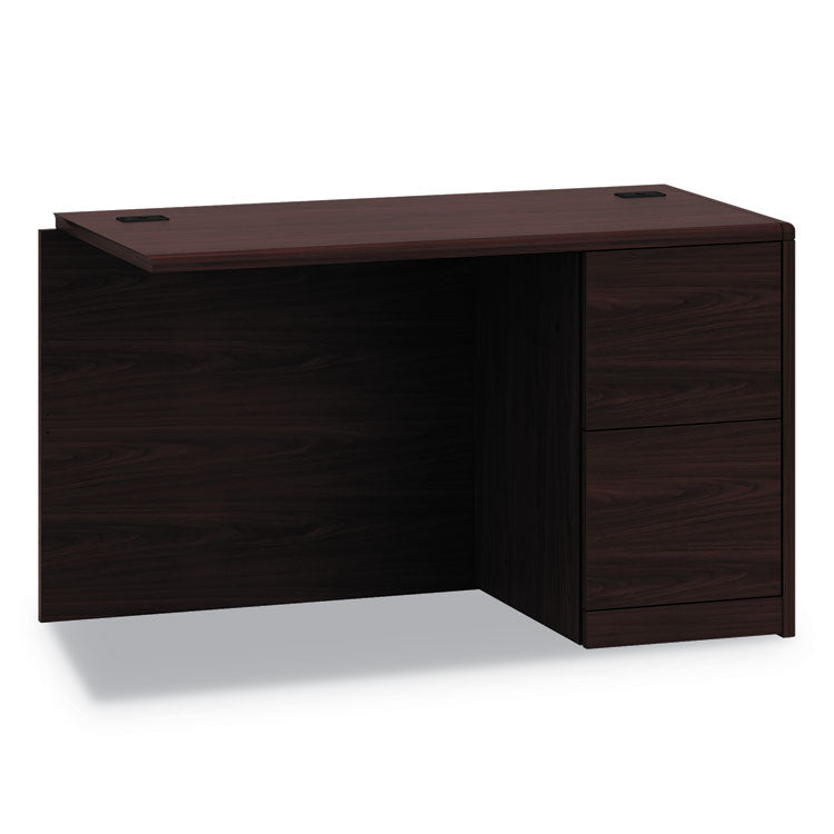10700 Series Full Right Pedestal Return, 48w x 24d x 29.5h, Mahogany
