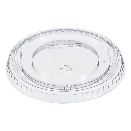 Non-Vented Cup Lids, Fits 12 oz Cold Cups, Plastic, Clear, 2,500/Carton