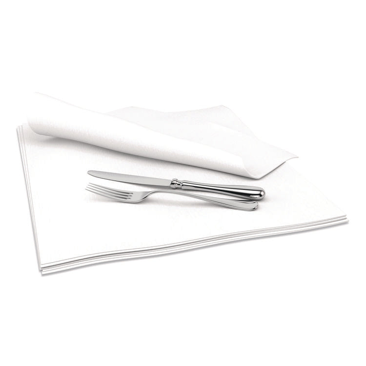 Select Dinner Napkins, 1-Ply, 15 x 15, White, 1,000/Carton