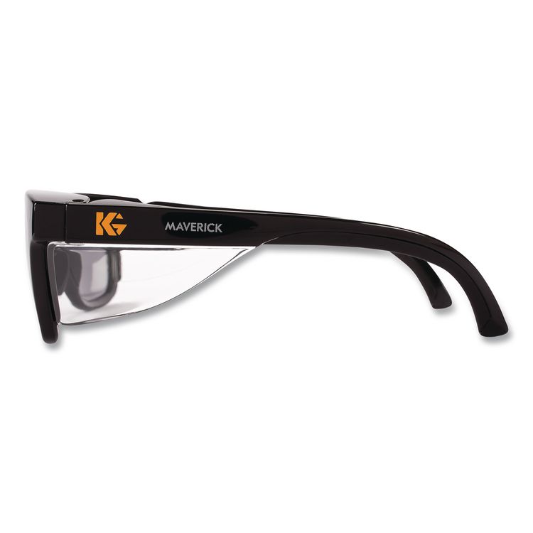 Maverick Safety Glasses, Black Full Frame, Smoke Dual Lens, 12/Box