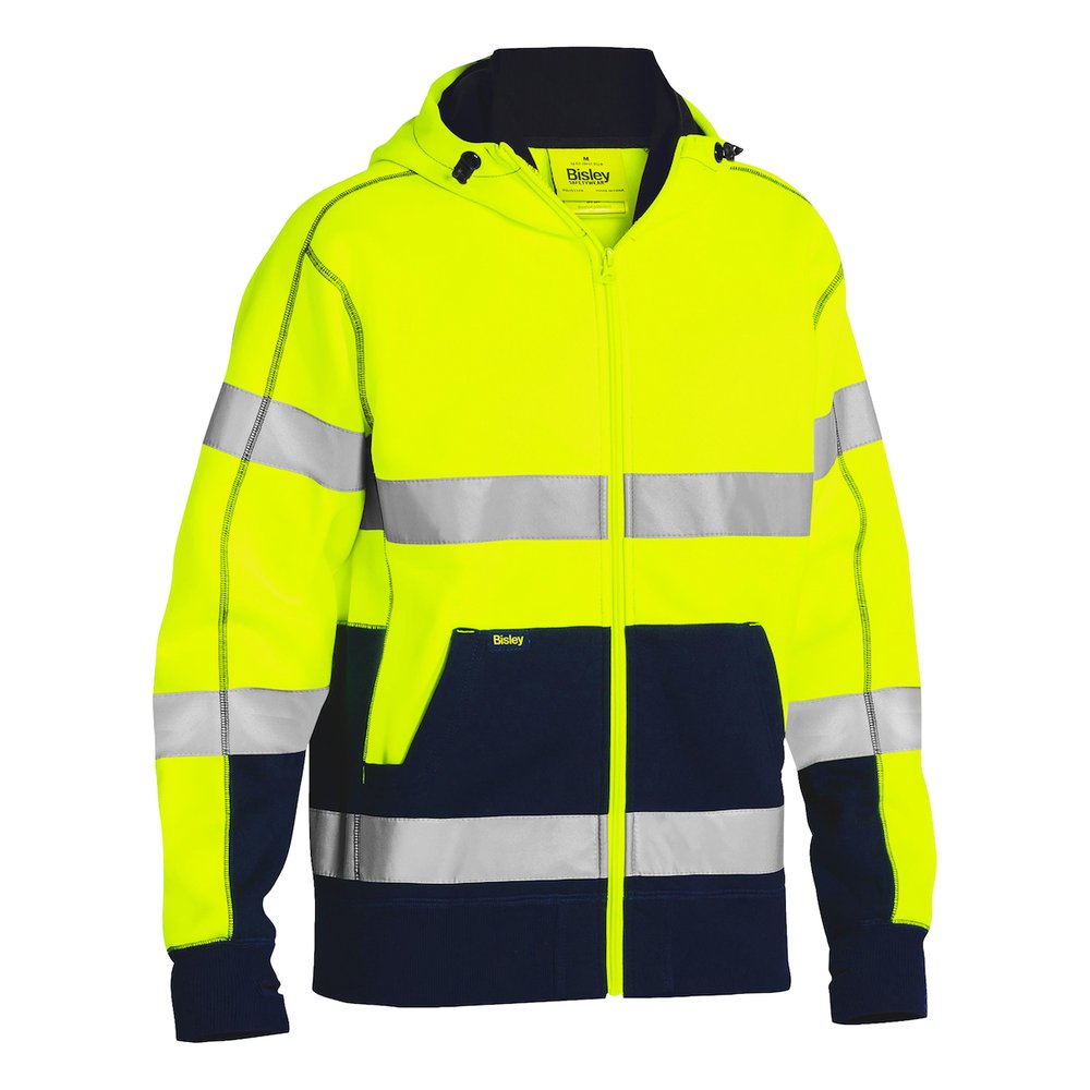 Bisley Workwear by PIP T R CL3 Full ZIP HOODIEW/SHERPA Lining YEL S