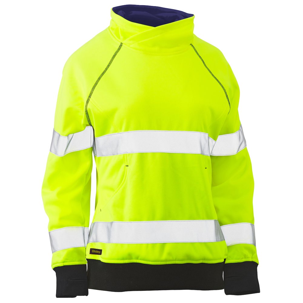 Bisley Workwear by PIP T R CL2 Women Contouredfleece Sweatshirt YEL 3X