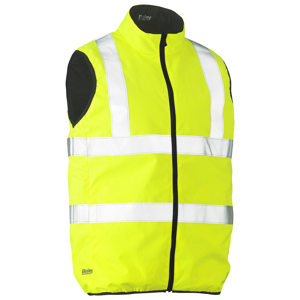 Bisley Workwear by PIP ANSI Type R Class 2 Reversible Puffer Vest
