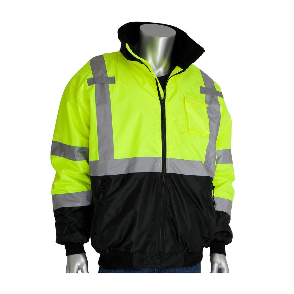 PIP Type R Class 3 Black Bomber Jacket Zipout Fleece